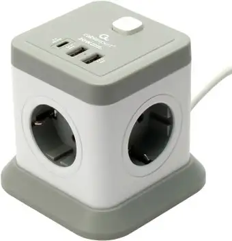 Сетевой фильтр Cablexpert TWR-4-CU2-W-2 – изображение в каталоге