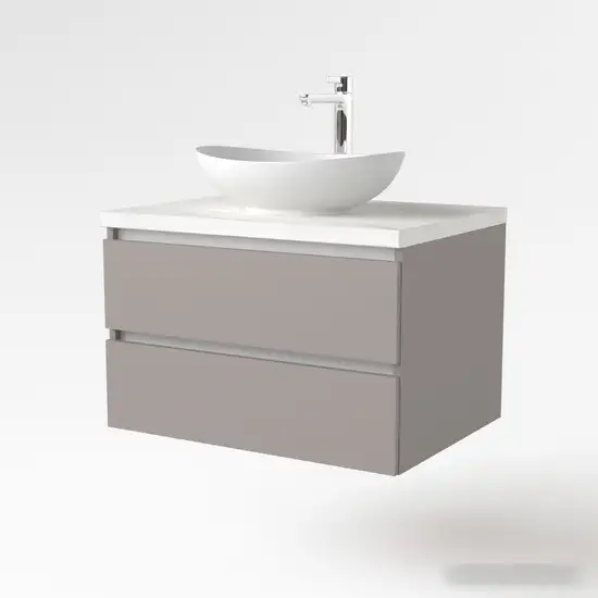 Дабер Тумба под умывальник 002 Т2.8.0.4Б (серый/белый) – фото товара