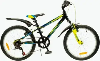 Детский велосипед Favorit Mateo 20VA MAT20V10BK-AL (черный/желтый) – изображение в каталоге
