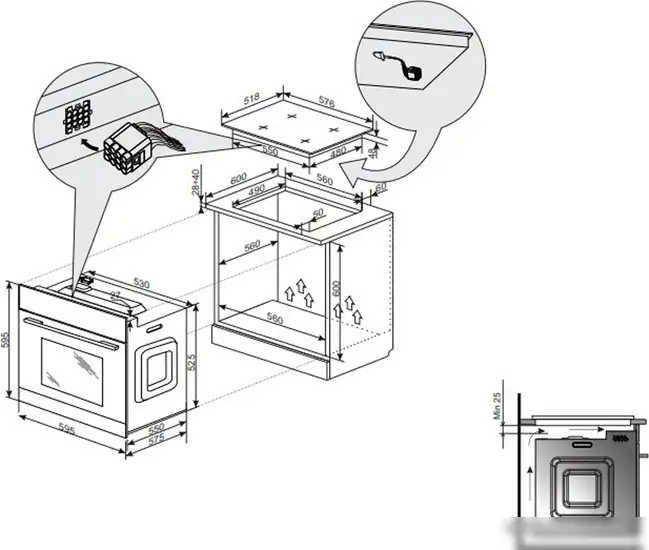 Электрический духовой шкаф Hansa BOES681621 - фото товара