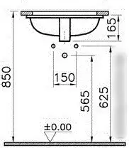 Умывальник Vitra S20 43x30.5 [5474B003-0618] - фото товара