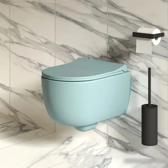 Сиденье для унитаза Ambassador Abner 102T20801S (голубой матовый) – фото товара