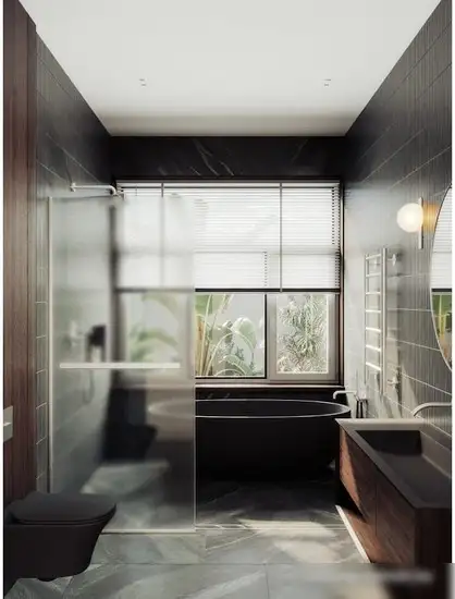 Душевая стенка MaybahGlass 195x119 MGD-719-5у (сатин стекло/хром матовый) - фото товара