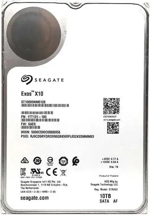 Жесткий диск Seagate Exos X18 10TB ST10000NM0126 – изображение в каталоге