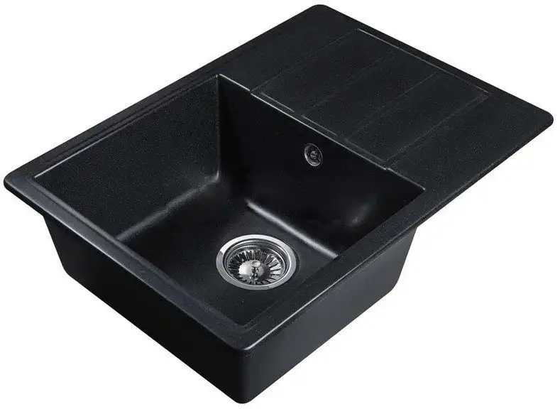 Кухонная мойка Marblan Recta L (оникс, с сифоном) - фото товара