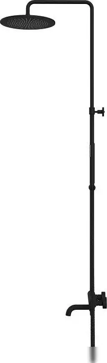 Душевая система Whitecross Y1234BL (черный матовый) - фото товара