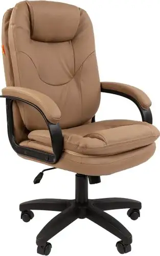 Офисное кресло CHAIRMAN 668LT N (черный пластик/экопремиум бежевый) – изображение в каталоге
