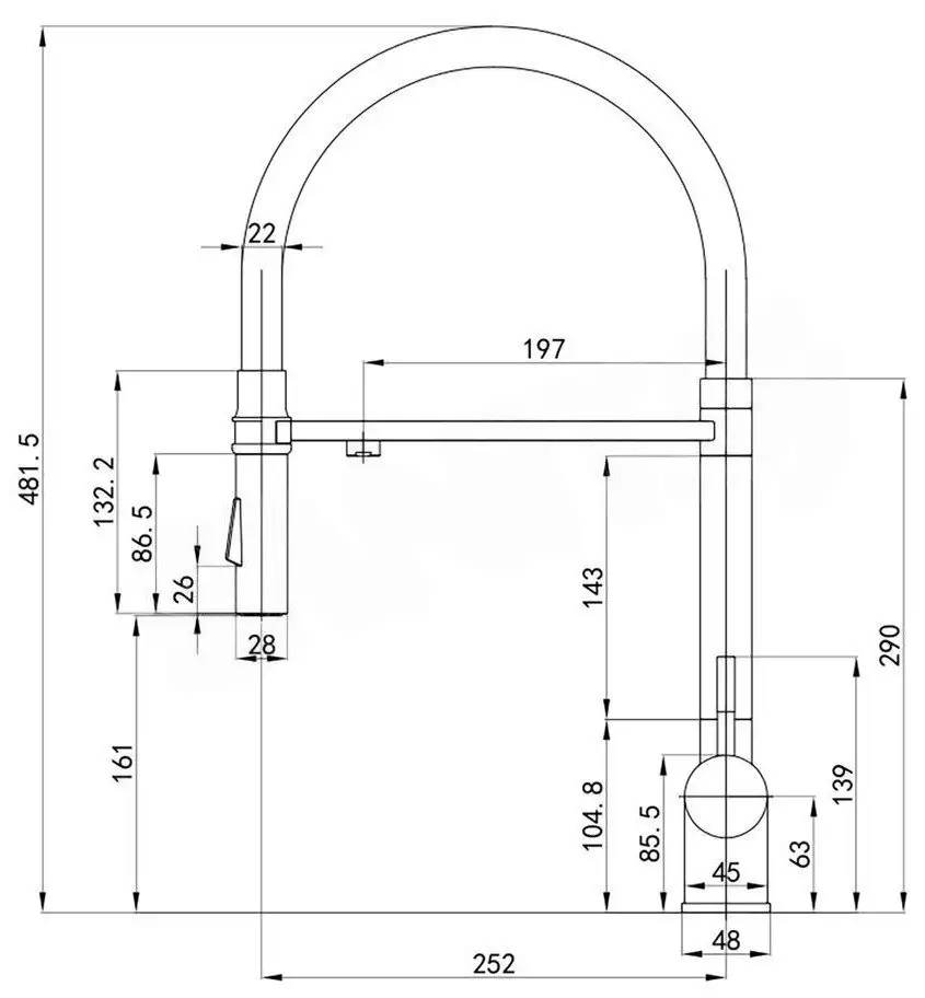 Смеситель Roxen Keit 500504GM-GR - фото товара