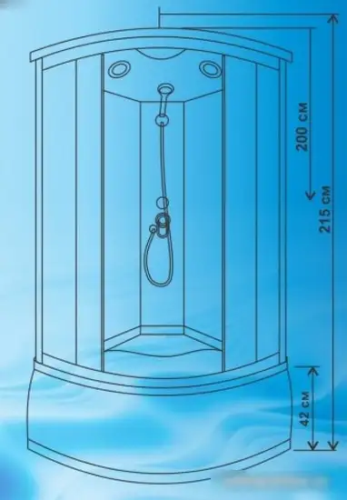 Душевая кабина Водный мир ВМ-8811Е (90x90, тонированное стекло) - фото товара
