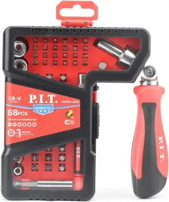 Набор отвертка с битами и головками P.I.T. Advance HSDR04-0068 (68 предметов) – изображение в каталоге