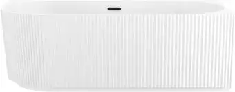 Ванна Wellsee Festive Fox 150x75 28730503R (пристенная ванна (правая) белый глянец, экран, ножки, сифон-автомат матовый черный) - изображение в каталоге