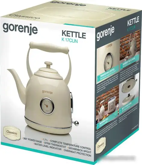 Электрический чайник Gorenje K17CLIN - фото товара