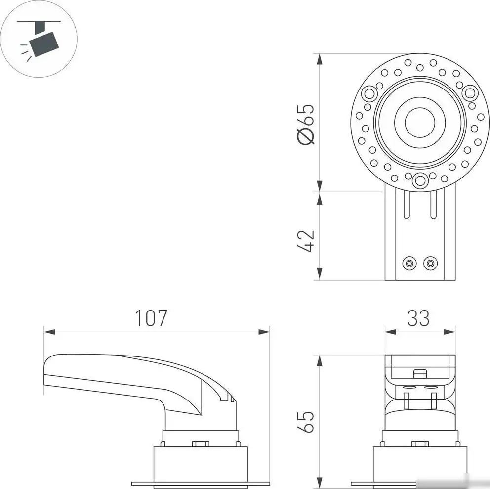 Светильник Arlight MS-Rialto-Trimless-R40-9W Day4000 047772 – фото товара