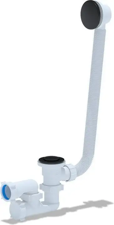 Ванна Cersanit Kaliope 153x100 L 63441 с сифоном Prime 64287 (сифон черный) - фото товара