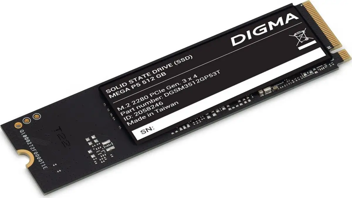 SSD Digma Mega P5 512GB DGSM3512GP53T – фото товара