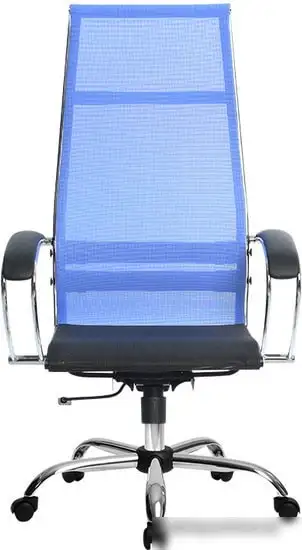 Кресло Metta SK-1-BK Комплект 7, Ch ов/сеч (резиновые ролики, васильковый) – фото товара