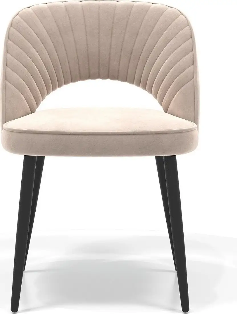 Стул Памир Новара F06 (светло-бежевый/черная опора)