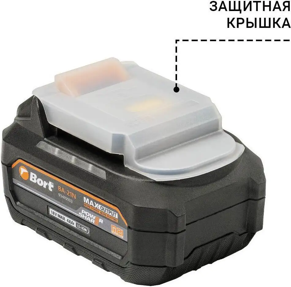 Аккумулятор для инструмента Bort BA-21N 93415933 (18В/4 Ah) – фото товара