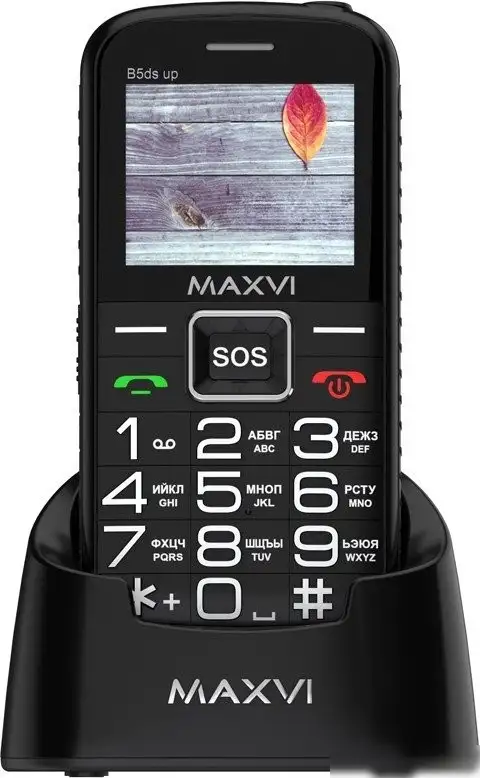 Телефон Maxvi B5ds up (черный) – фото товара