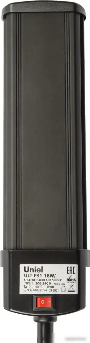 Лампа для растений Uniel ULT-P31-18W/SPLE/40 IP40 BLACK SINGLE UL-00009251 – фото товара