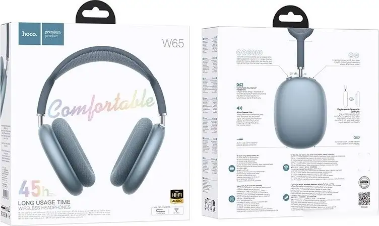 Наушники Hoco W65 (голубой) – фото товара