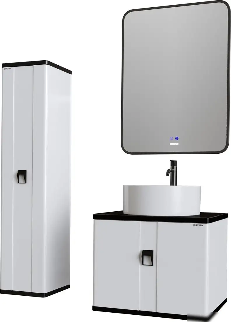 Grossman Шкаф-полупенал для ванной Норма 30 303012 – фото товара
