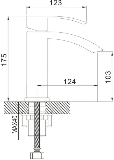 Смеситель Rose R1501H - фото товара