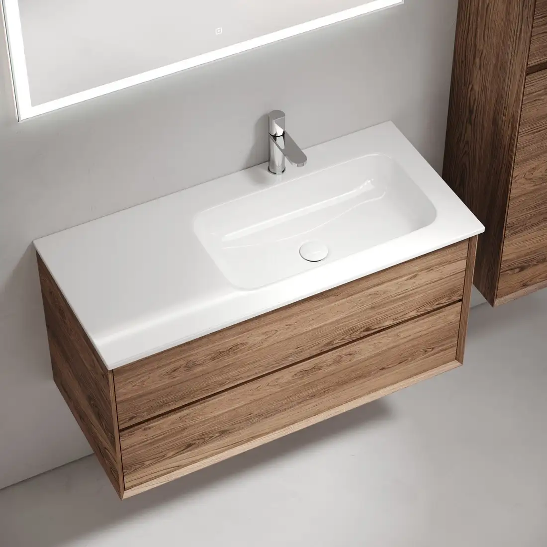 Sancos Тумба под умывальник Marmi 2.0 MR2.0100RECH (правая, дуб чарльстон) – фото товара