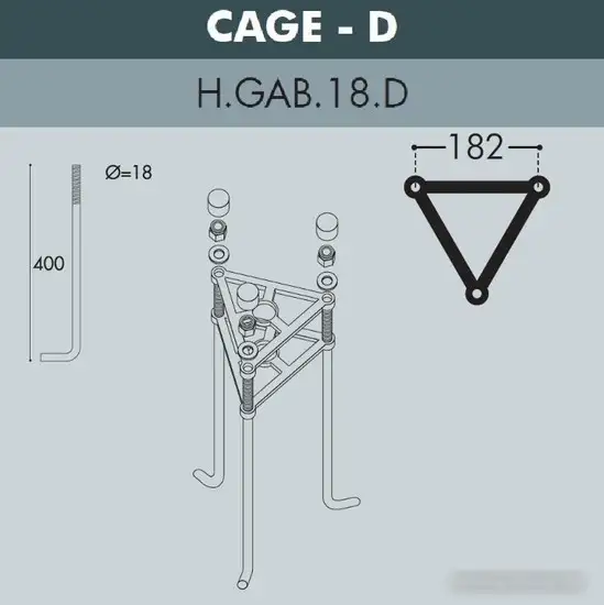 Фонарный столб Fumagalli Ektor 000.372.000.A0