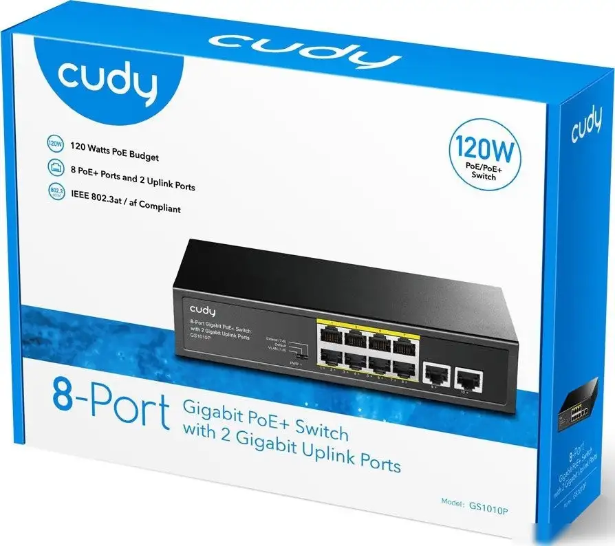 Неуправляемый коммутатор Cudy GS1010P 1.0 – фото товара