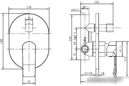 Смеситель Kaiser Aurora 67277 - фото товара
