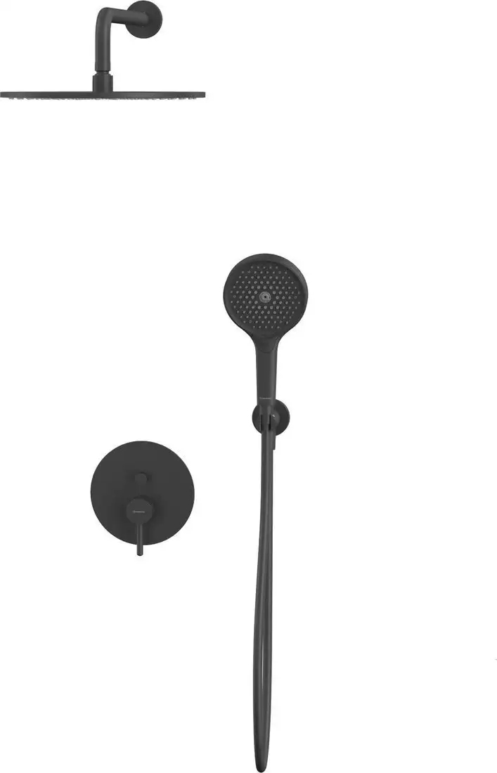 Душевая система Whitecross Y YSET04TOPBL (черный матовый) - фото товара