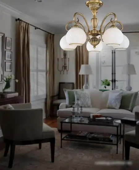 Люстра средней высоты Reccagni Angelo 8400 PL 8420/5 – фото товара