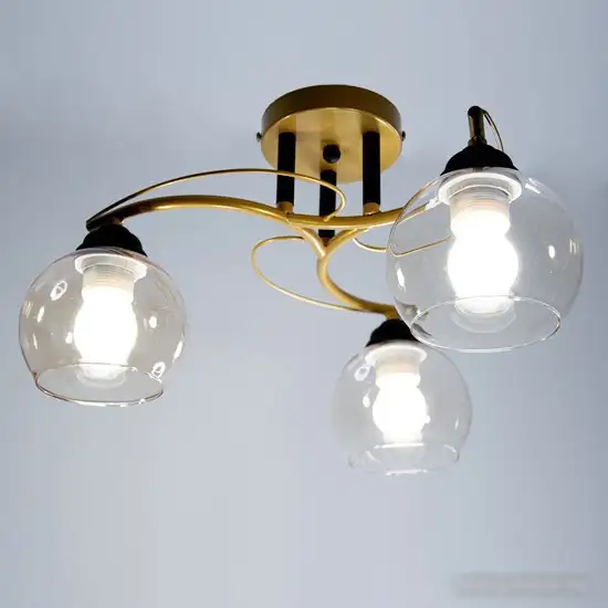 Люстра средней высоты Элетех Лия/3 НПБ 01-3x60-187 1005404364 (золото)