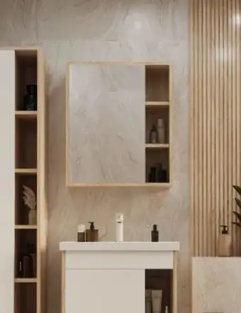 Mixline Шкаф с зеркалом для ванной Милтон-60 557615 – изображение в каталоге