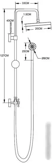 Душевая система Potato P3561 - фото товара