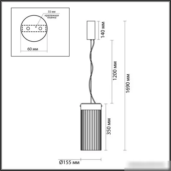 Подвесная люстра Odeon Light Pillari 5047/10L – фото товара
