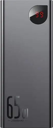 Портативное зарядное устройство Baseus Adaman Metal Digital Display PPIMDA-D01 20000mAh (черный) – изображение в каталоге