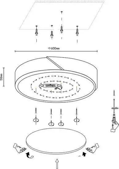 Припотолочная люстра Velante 445-067-01 – фото товара