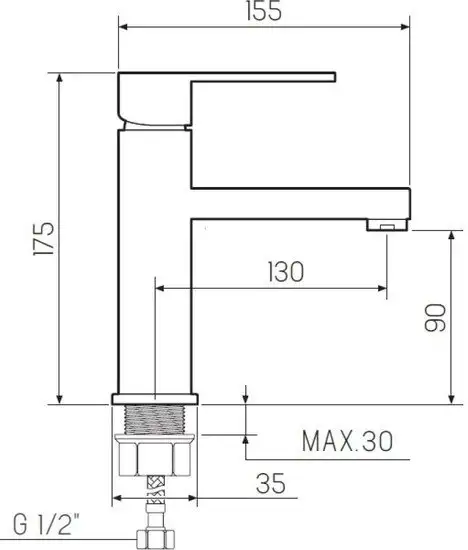 Смеситель РМС SL144-001F - фото товара