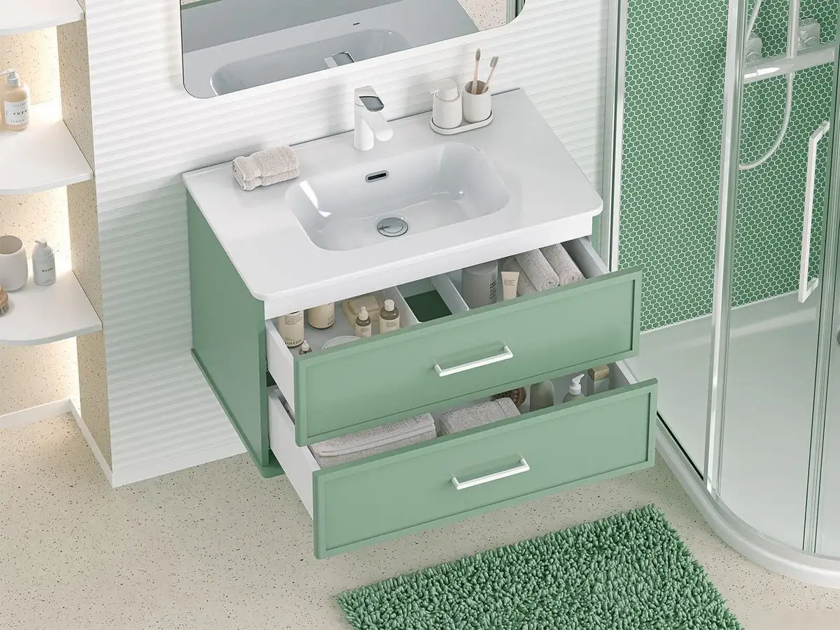 Brevita Тумба с умывальником Brevita Verde 80 Ver-09080-0102Я+B-OND080-01 – фото товара