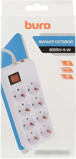 Сетевой фильтр Buro 800SH-5-W – фото товара