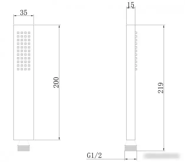 Душевая лейка Abber AF0050 (хром) - фото товара