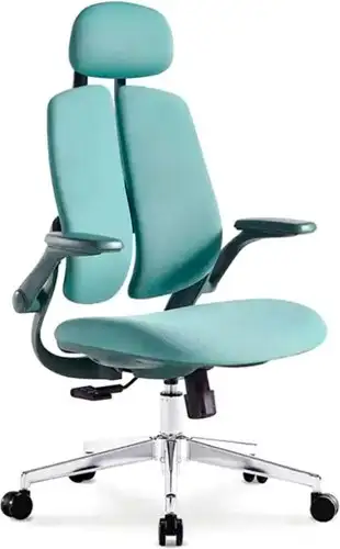 Офисное кресло SitUp Kwin Green Chrome (ткань Green/Green) – изображение в каталоге