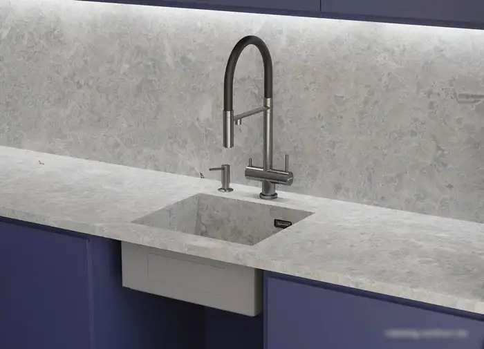 Кухонная мойка Omoikiri Kasen 49-16 INT GM (вороненая сталь) - фото товара