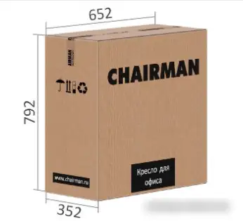 Офисное кресло CHAIRMAN 600 (экопремиум, серый) – фото товара