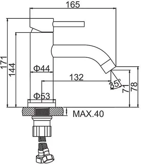 Смеситель Ledeme L71006Y - фото товара