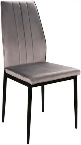 Стул Signal Atom Velvet (bluvel 14 серый/черный) – изображение в каталоге