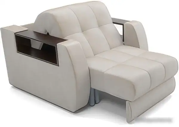 Кресло-кровать Мебель-АРС Барон №3 (бархат, бежевый Star Velvet 6 Light Beige)