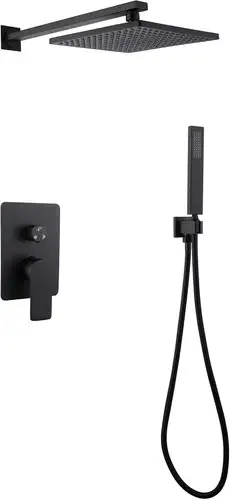 Душевая система Abber Weiss Insel AF8018B (черный матовый) - изображение в каталоге